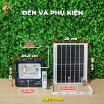 Đèn Pha Năng Lượng Mặt Trời ORIANA DB-9100 (100W)
