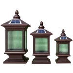 Đèn Trụ Cổng Tháp Mái Chùa ORIANA PL-0304 (240x240xH480)