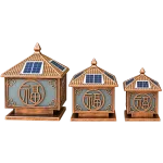 Đèn Trụ Cổng Mái Chùa ORIANA PL-0309 (250×250×H300)