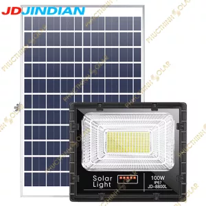 Đèn pha năng lượng mặt trời 100W JinDian JD-8800L
