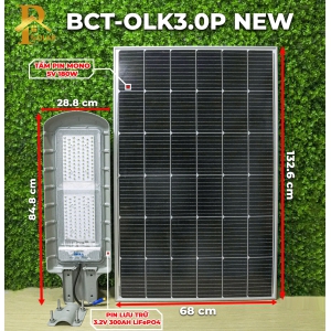 Đèn Đường Năng Lượng Mặt Trời BLUE CARBON BCT-OLK3.0P NEW (120W)