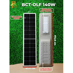 Đèn Đường Năng Lượng Mặt Trời BLUE CARBON BCT-OLF-140W