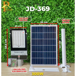 Đèn đường năng lượng mặt trời 300W JINDIAN JD-369