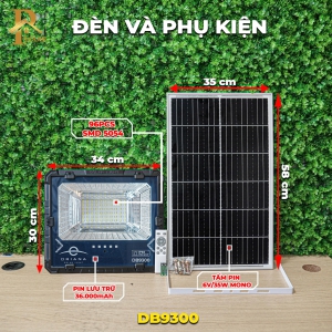 Đèn Pha Năng Lượng Mặt Trời ORIANA DB-9300 (300W)