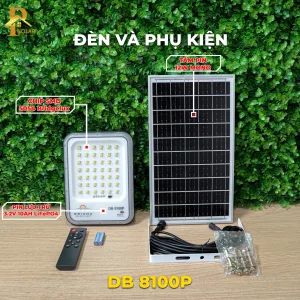 Đèn Pha Năng Lượng Mặt Trời ORIANA DB-8100P (100W)