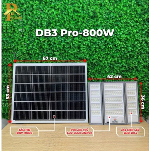 Đèn Pha Năng Lượng Mặt Trời ORIANA DB3-PRO-800W (800W)