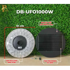 Đèn UFO Năng Lượng Mặt Trời ORIANA DB-UFO1000 (1000W)