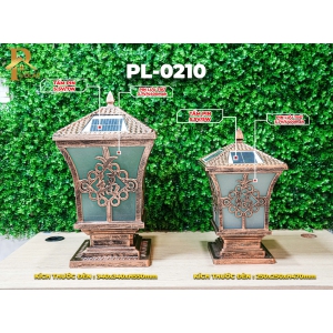 Đèn Trụ Cổng Tháp Mái Chùa ORIANA PL-0210 (250x250xH470)