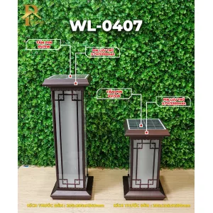 Đèn Treo Tường Tháp Vuông ORIANA WL-0407 (205x205xH580)