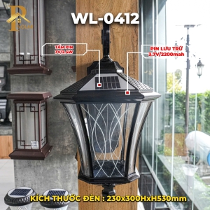 Đèn Treo Tường Cổ Điển ORIANA WL-0412 (230x300HxH530)