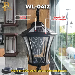 Đèn Treo Tường Cổ Điển ORIANA WL-0412 (230x300HxH530)