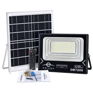 Đèn Pha Năng Lượng Mặt Trời ORIANA DB-7200 (200W)