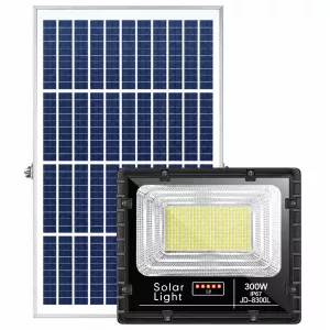 Đèn pha năng lượng mặt trời 300W JinDian JD-8300L - Ánh sáng vàng