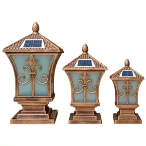 Đèn Trụ Cổng Tháp Mái Chùa ORIANA PL-0209 (200x200xH380)