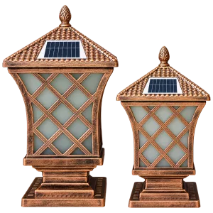 Đèn Trụ Cổng Tháp Mái Chùa ORIANA PL-0211 (250x250xH470)