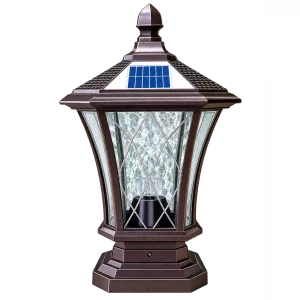 Đèn Trụ Cổng Tháp Mái Chùa ORIANA PL-0213 (230x230xH420)