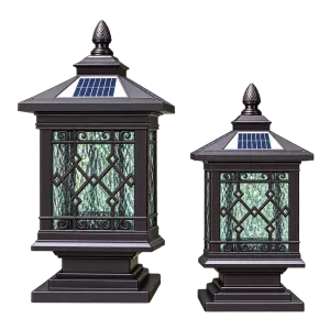 Đèn Trụ Cổng Tháp Mái Chùa ORIANA PL-0301 (180x180xH400)