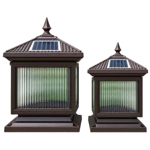 Đèn Trụ Cổng Mái Chùa ORIANA PL-0305 (300x300xH430)