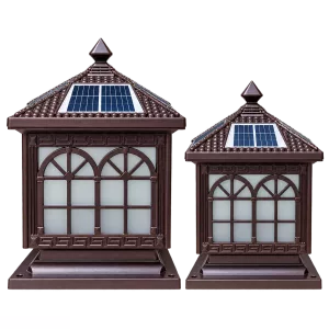 Đèn Trụ Cổng Mái Chùa ORIANA PL-0306 (250x250xH350)