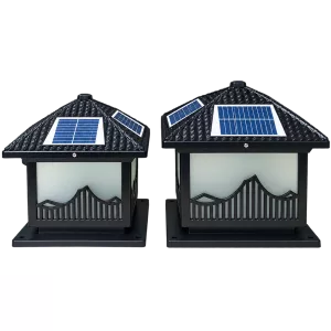 Đèn Trụ Cổng Mái Chùa ORIANA PL-0311 (250×250×H300)