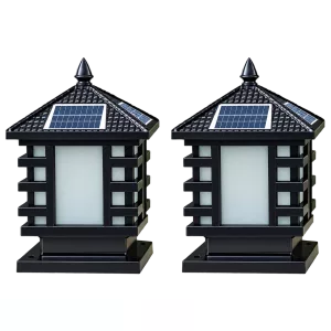 Đèn Trụ Cổng Mái Chùa ORIANA PL-0313 (300×300×H380)