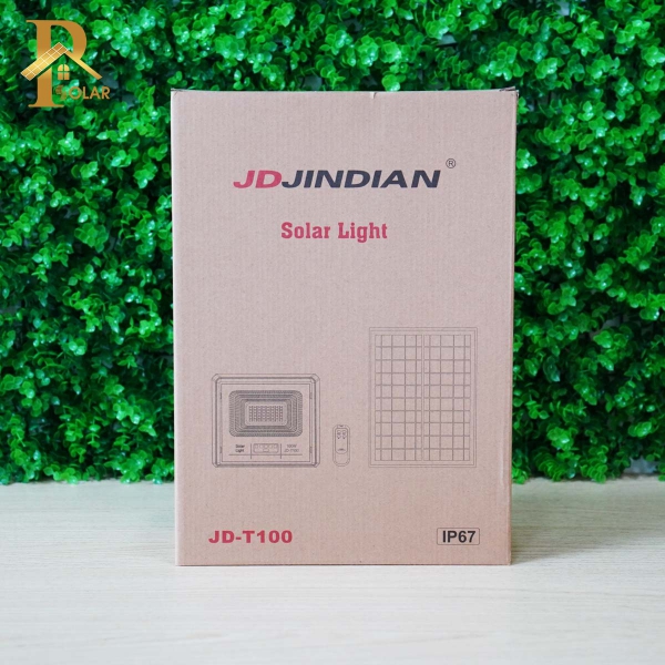 Đèn Pha Năng Lượng Mặt Trời JINDIAN JD-T100 (100W)