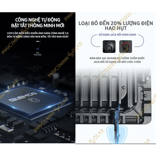 Đèn pha năng lượng mặt trời 60W JinDian JD-8860L