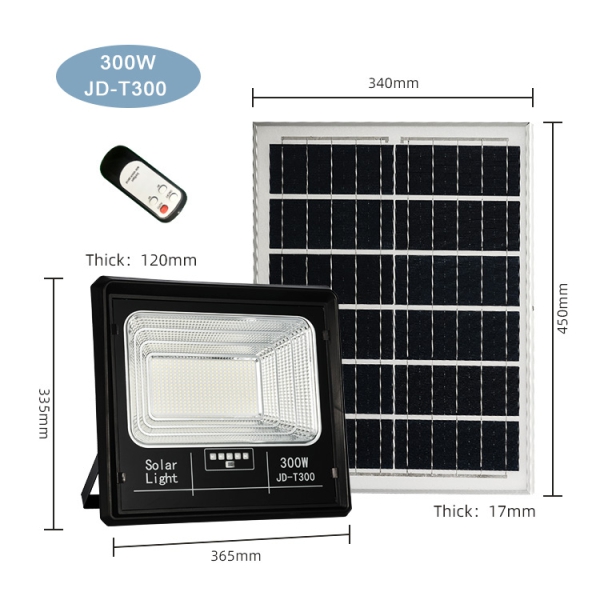 Đèn Pha Năng Lượng Mặt Trời JINDIAN JD-T300 (300W)