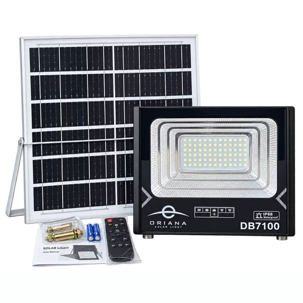 Đèn Pha Năng Lượng Mặt Trời ORIANA DB-7100 (100W)