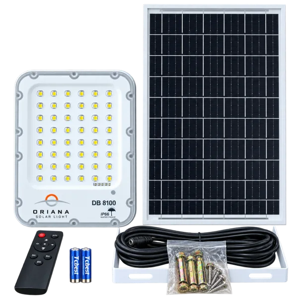Đèn Pha Năng Lượng Mặt Trời ORIANA DB-8100 (100W)