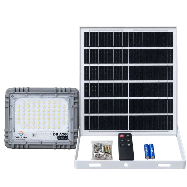 Đèn Pha Năng Lượng Mặt Trời ORIANA DB-A200 (200W)