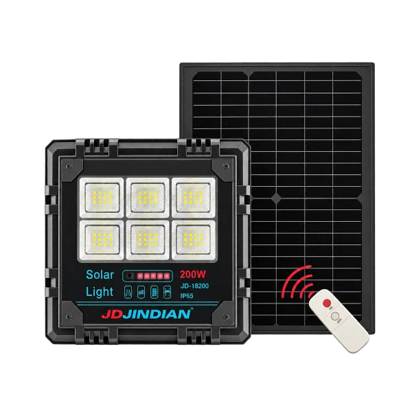 Đèn Pha Năng Lượng Mặt Trời JINDIAN JD-18200 (200W)