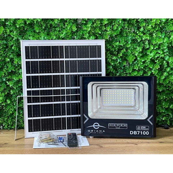 Đèn Pha Năng Lượng Mặt Trời ORIANA DB-7100 (100W)