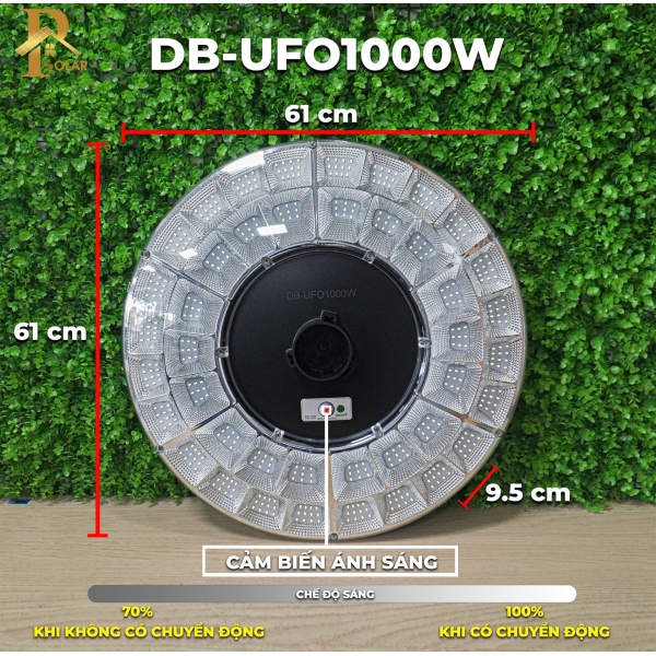 Đèn UFO Năng Lượng Mặt Trời ORIANA DB-UFO1000 (1000W)
