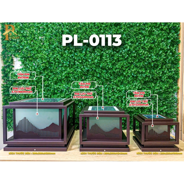Đèn Trụ Cổng Vuông ORIANA PL-0113 (300x300xH240)