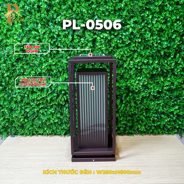 Đèn Trụ Cổng Tháp Vuông ORIANA SL-0506 (W250×H600)