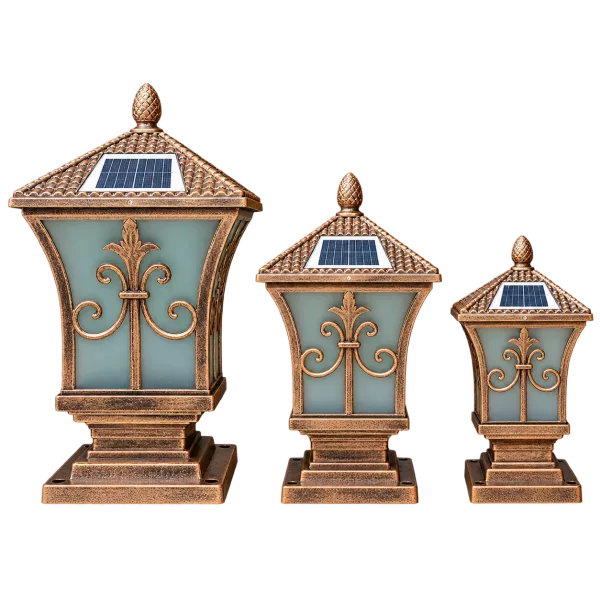 Đèn Trụ Cổng Tháp Mái Chùa ORIANA PL-0209 (250x250xH470)