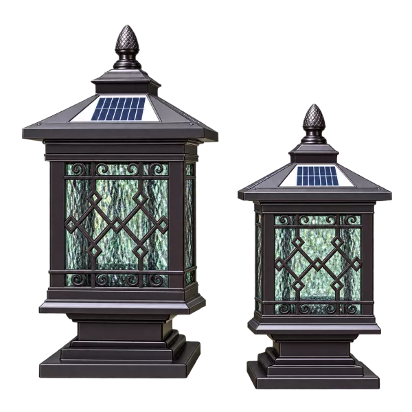 Đèn Trụ Cổng Tháp Mái Chùa ORIANA PL-0301 (180x180xH400)