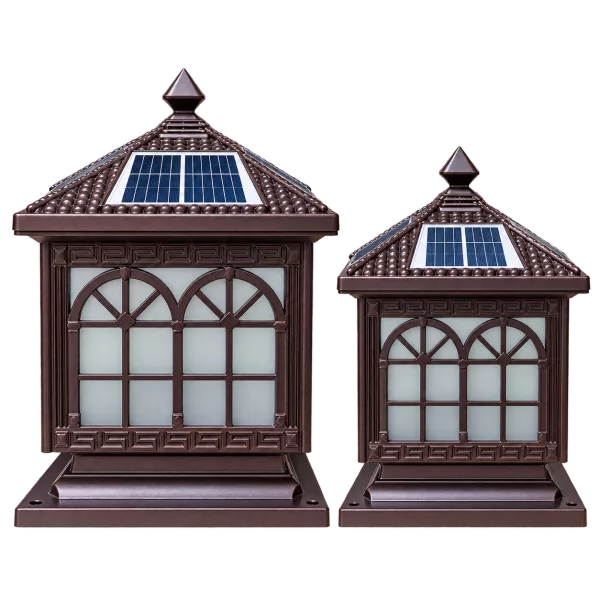 Đèn Trụ Cổng Mái Chùa ORIANA PL-0306 (250x250xH350)