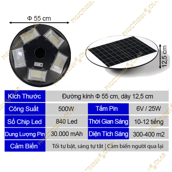 Đèn pha sân vườn Jindian-UFO500 (500W)