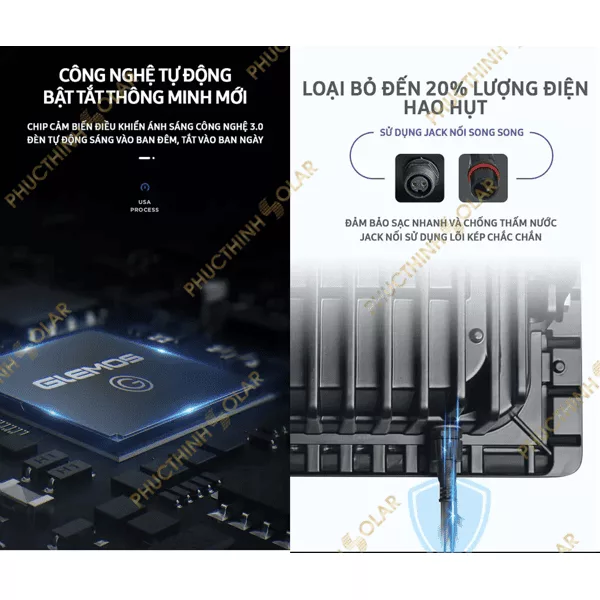 Đèn pha năng lượng mặt trời 60W JinDian JD-8860L