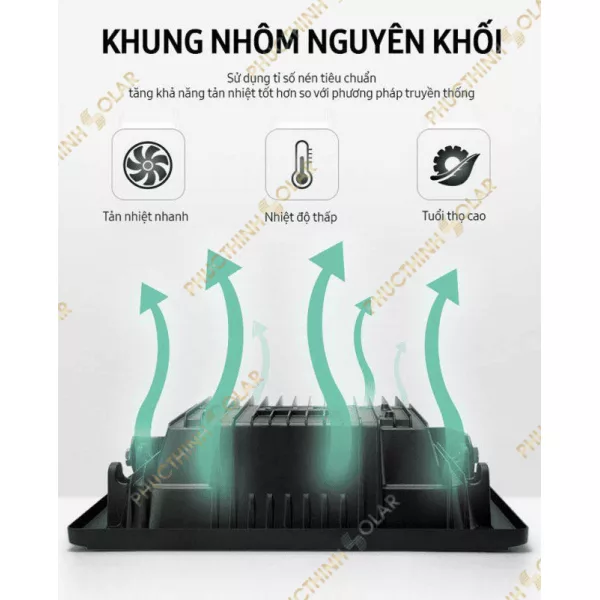 Đèn pha năng lượng mặt trời 500W JinDian JD-8500L