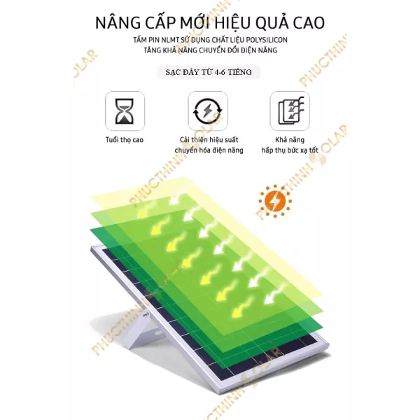 Đèn pha năng lượng mặt trời 60W JinDian JD-8860L