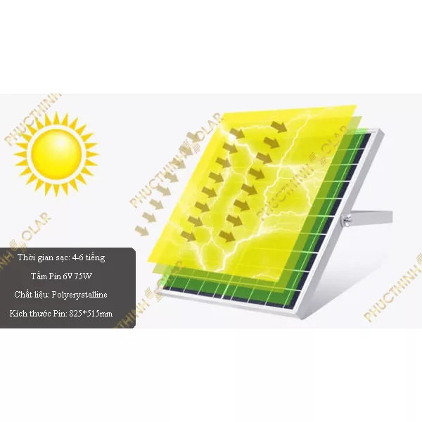 Đèn pha năng lượng mặt trời 500W JinDian JD-8500L