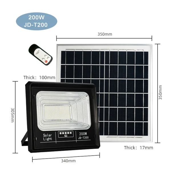 Đèn Pha Năng Lượng Mặt Trời JINDIAN JD-T200 (200W)
