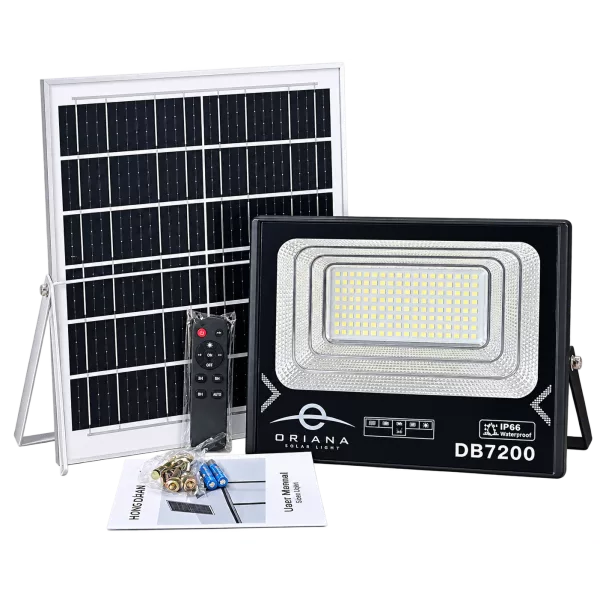 Đèn Pha Năng Lượng Mặt Trời ORIANA DB-7200 (200W)