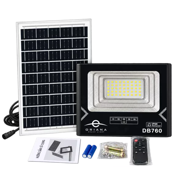 Đèn Pha Năng Lượng Mặt Trời ORIANA DB-760 (60W)