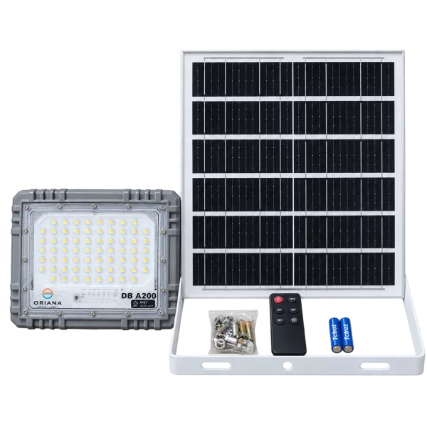 Đèn Pha Năng Lượng Mặt Trời ORIANA DB-A200 (200W)