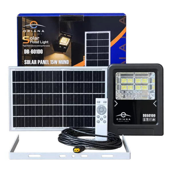 Đèn Pha Năng Lượng Mặt Trời ORIANA DB60100 (100W)