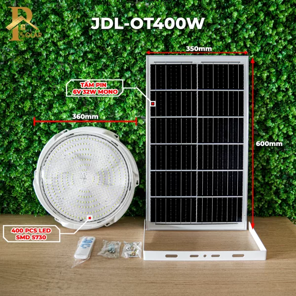 Đèn ốp trần năng lượng mặt trời Oriana JDL-OT400
